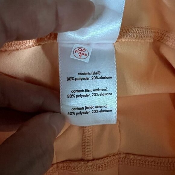 WeWoreWhat Revolve XL Lace Up Biker Training Short Xtra Large in Peach Cobbler - Picture 4 of 5